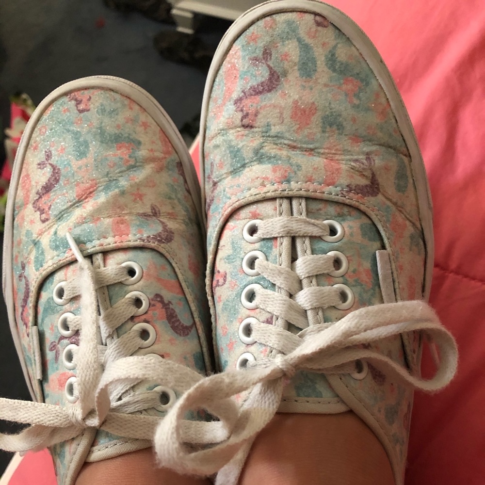 Pastel mermaid vans